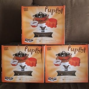 New 3 boxes of Dog Pup Pot Pet Dish Travel Set